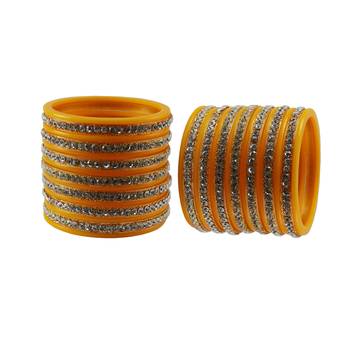 Yellow Stone Stud Acrylic Bangle 2