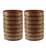 Red Stone Stud Acrylic Bangle