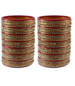 Magenta Stone Stud Acrylic Bangle