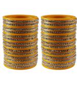 Yellow Stone Stud Acrylic Bangle