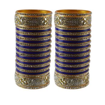 Blue Stone Stud Acrylic Bangle 1