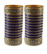 Blue Stone Stud Acrylic Bangle