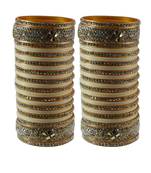 White Stone Stud Acrylic Bangle