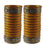 Yellow Stone Stud Acrylic Bangle