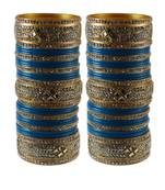 Navy Blue  Stone Stud Acrylic Bangle