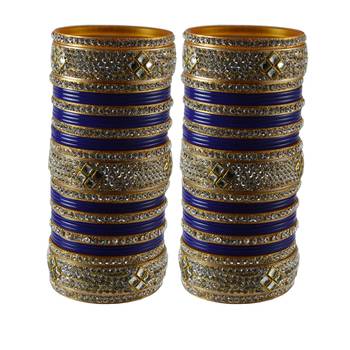 Blue Stone Stud Acrylic Bangle 1