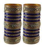 Blue Stone Stud Acrylic Bangle