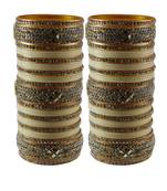 White Stone Stud Acrylic Bangle