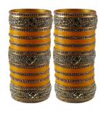 Yellow Stone Stud Acrylic Bangle