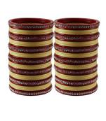 Cream Stone Stud Acrylic Bangle