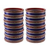 Blue Stone Stud Acrylic Bangle