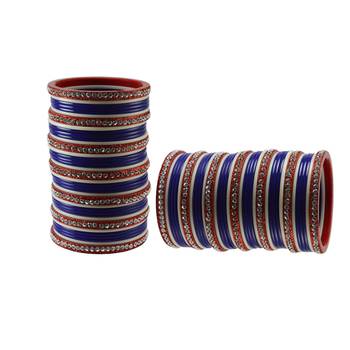 Blue Stone Stud Acrylic Bangle 2