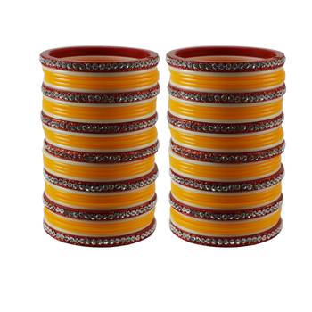Yellow Stone Stud Acrylic Bangle 1