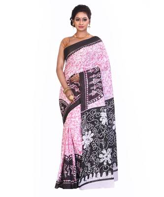 Multicolor Cotton Printed Saree Without Blouse Piece 1