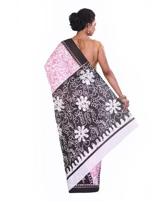 Multicolor Cotton Printed Saree Without Blouse Piece 3