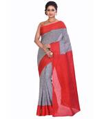 Multicolor Cotton Printed Saree Without Blouse Piece