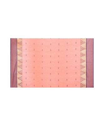 Maroon Women's Fulia Cotton Saree Without Blouse Piece 4