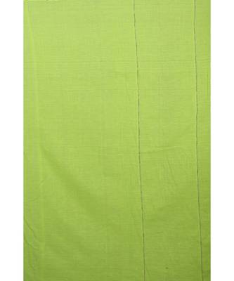 Green Shantiniketani pure cotton khesh Cotton Saree  With Blouse Piece 3