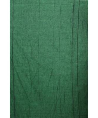 Green Shantiniketani pure cotton khesh Cotton Saree  With Blouse Piece 3
