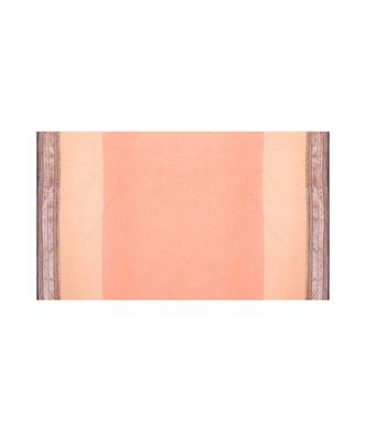 Orange Women's Woven Tant Cotton Saree  without Blouse Piece 4