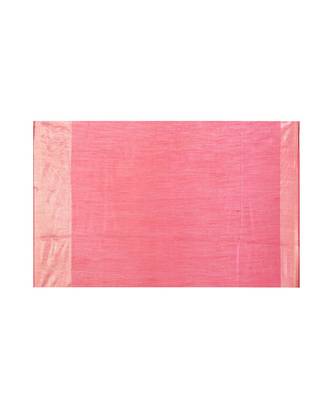 Brown Women's Bhagalpuri Silk Saree With Blouse Piece 4