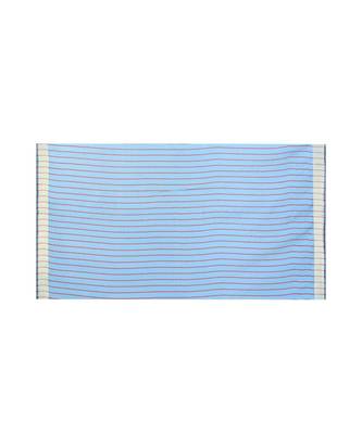 Sky Blue Women's Bhagalpuri Silk Saree With Blouse Piece 4