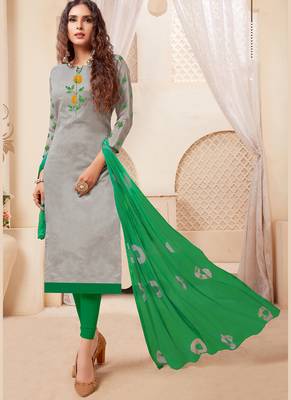 Women's Grey Modal Silk Amzing Designer Suit 1