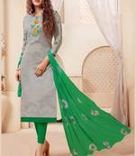 Women's Grey Modal Silk Amzing Designer Suit