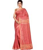 Brown Women's Bhagalpuri Silk Saree With Blouse Piece