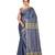 Blue Women's Bhagalpuri Silk Saree With Blouse Piece
