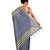 Blue Women's Bhagalpuri Silk Saree With Blouse Piece