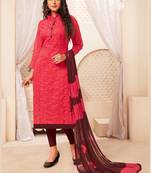 Women's Dark Pink Modal Silk Graceful Designer Suit