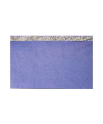 Blue Women's Bhagalpuri Silk Saree With Blouse Piece 4