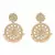 Gold Plated Kundan Chandbali Earrings For Women