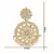 Gold Plated Kundan Chandbali Earrings For Women