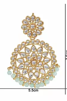 Kundan Chandbali Earrings For Women