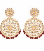 Kundan Chandbali Earrings For Women