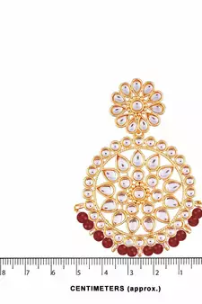 Kundan Chandbali Earrings For Women
