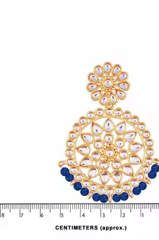 Kundan Chandbali Earrings For Women