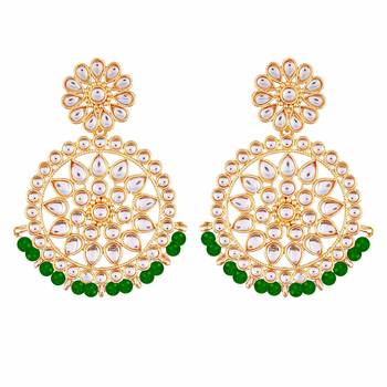 Kundan Chandbali Earrings For Women 1