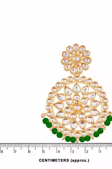 Kundan Chandbali Earrings For Women