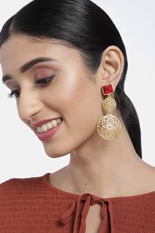 Traditional Gold Plated Fancy Earrings For Women & Girls