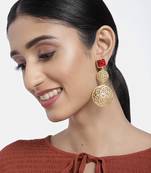 Traditional Gold Plated Fancy Earrings For Women & Girls