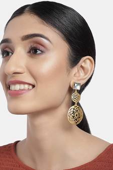Traditional Gold Plated Fancy Earrings For Women & Girls