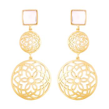 Traditional Gold Plated Fancy Earrings For Women & Girls 3