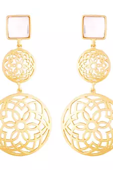 Traditional Gold Plated Fancy Earrings For Women & Girls