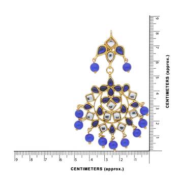Traditional Gold Plated Pearl & Kundan Chandbali Earrings For Women 3
