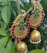 Pink ruby   earrings