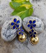 Blue sapphire   earrings