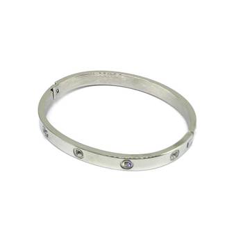 Pack Of 3 Set Silver Plated Steel Classical Diamond Kada Bracelet Alloy Punjabi Sikh Style Men'S Jewellery 2
